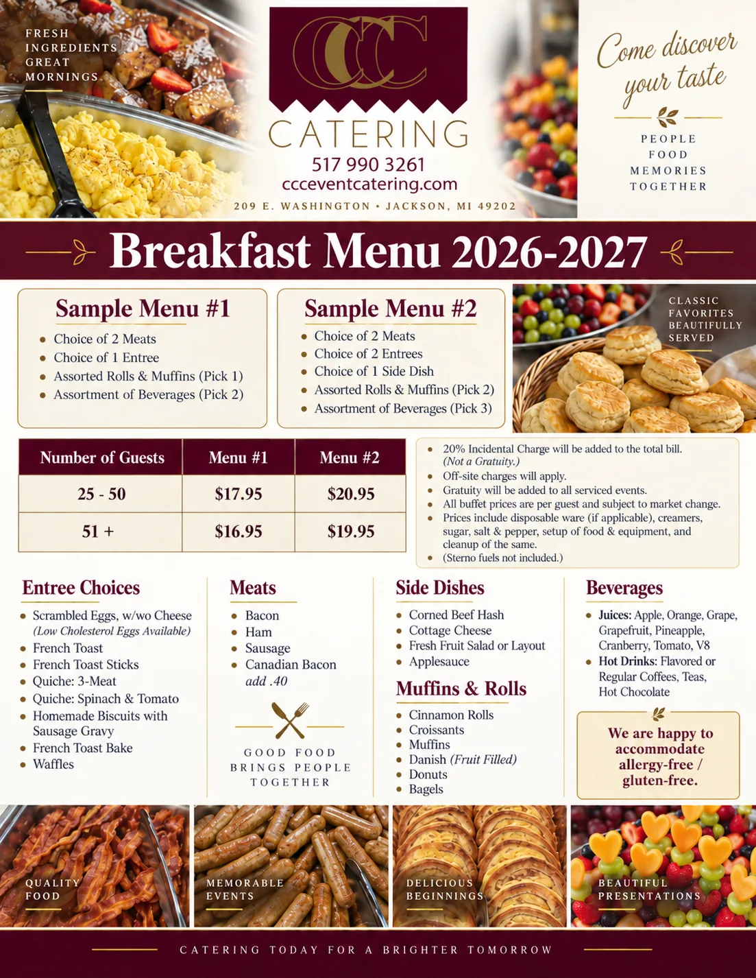 Breakfast Menu 2026-2027, page 1 of 2