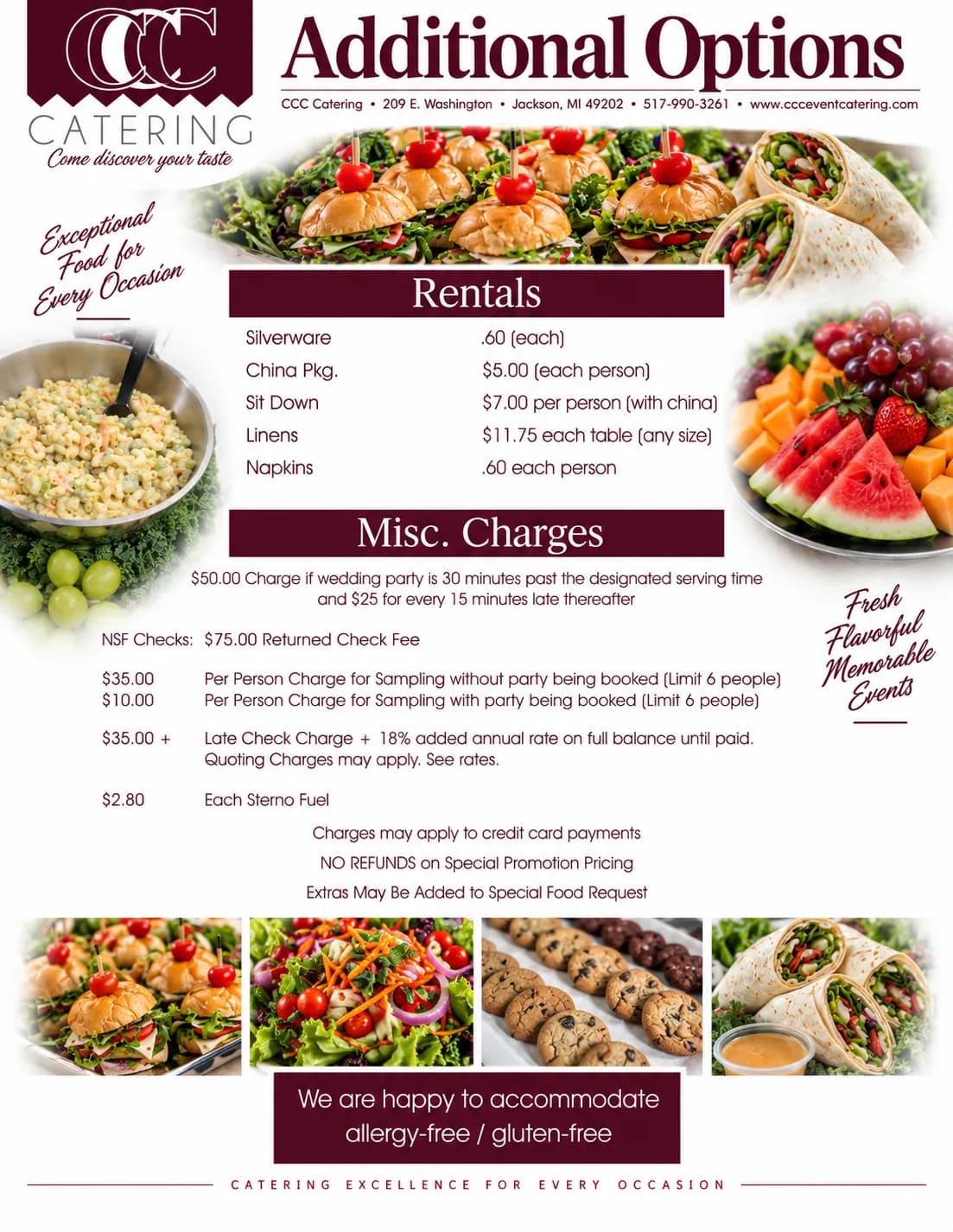 Lunch Menu 2026-2027, page 2 of 2